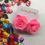 Miniatura: ARETES TOPO ROSA UNICOLOR