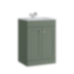 Thumbnail: Serenity - Shaker 600mm Floor Standing Two Door Basin Unit