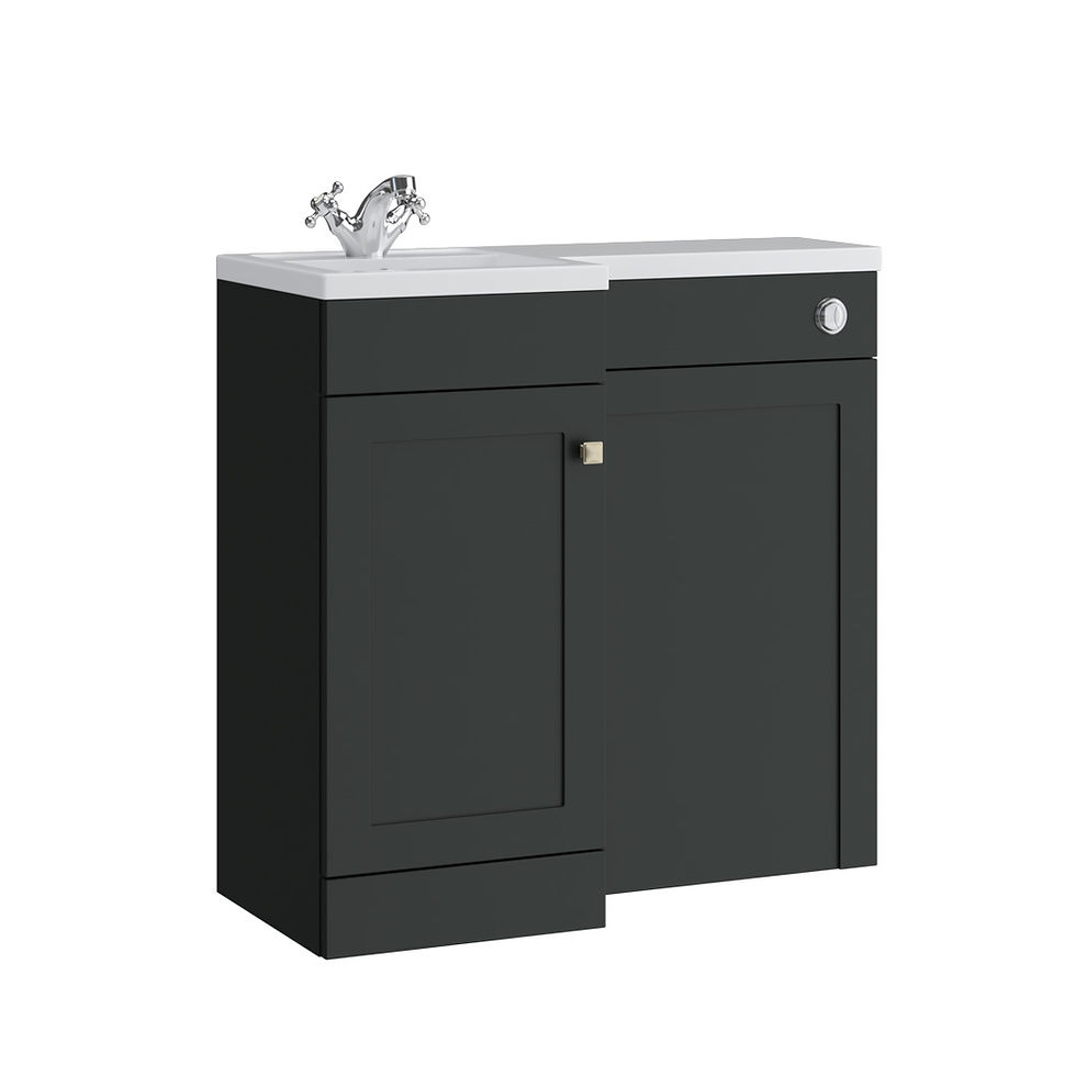 Thumbnail: Serenity - Shaker 900mm L-Shape Basin & WC Unit (LH-RH)
