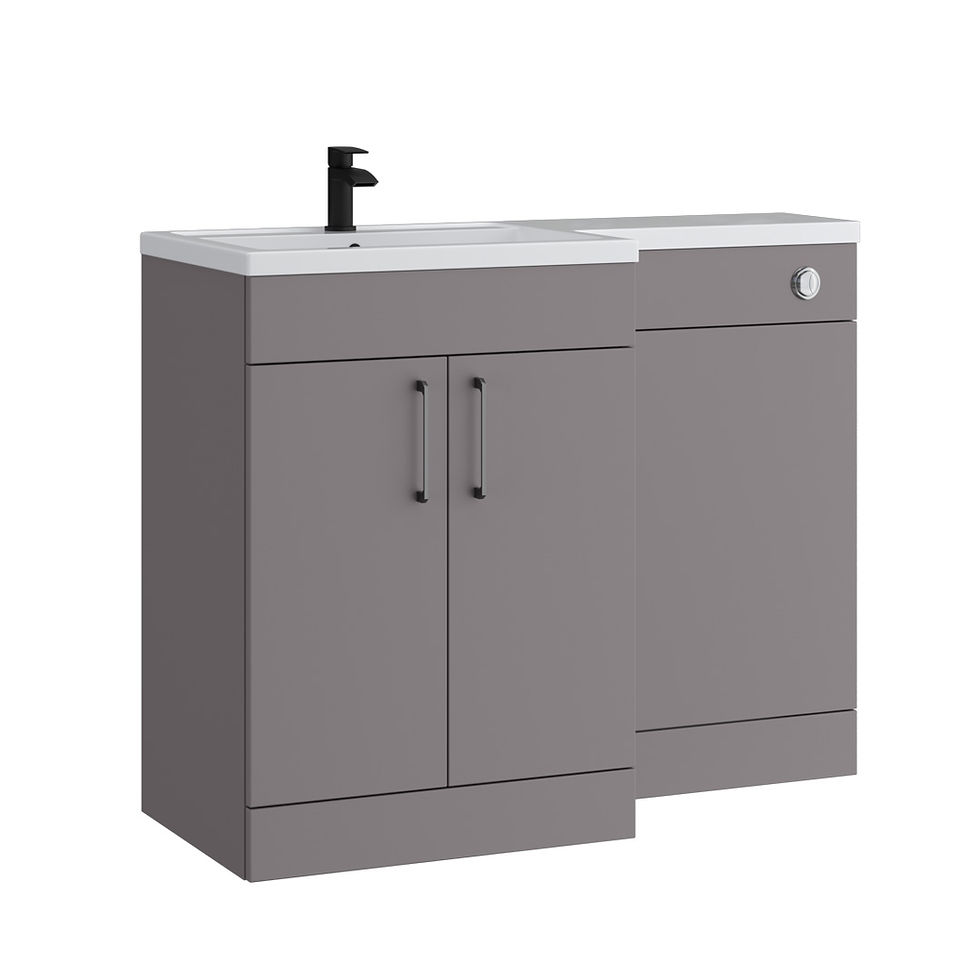 Thumbnail: Dune - Slab 1100mm L-Shape Basin & WC Unit (LH-RH)