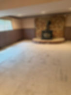 Empty living room after full property cleanout in Minot ND