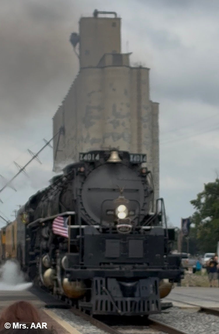 The largest locomotive in the world and built in the U.S.A. by union labor.