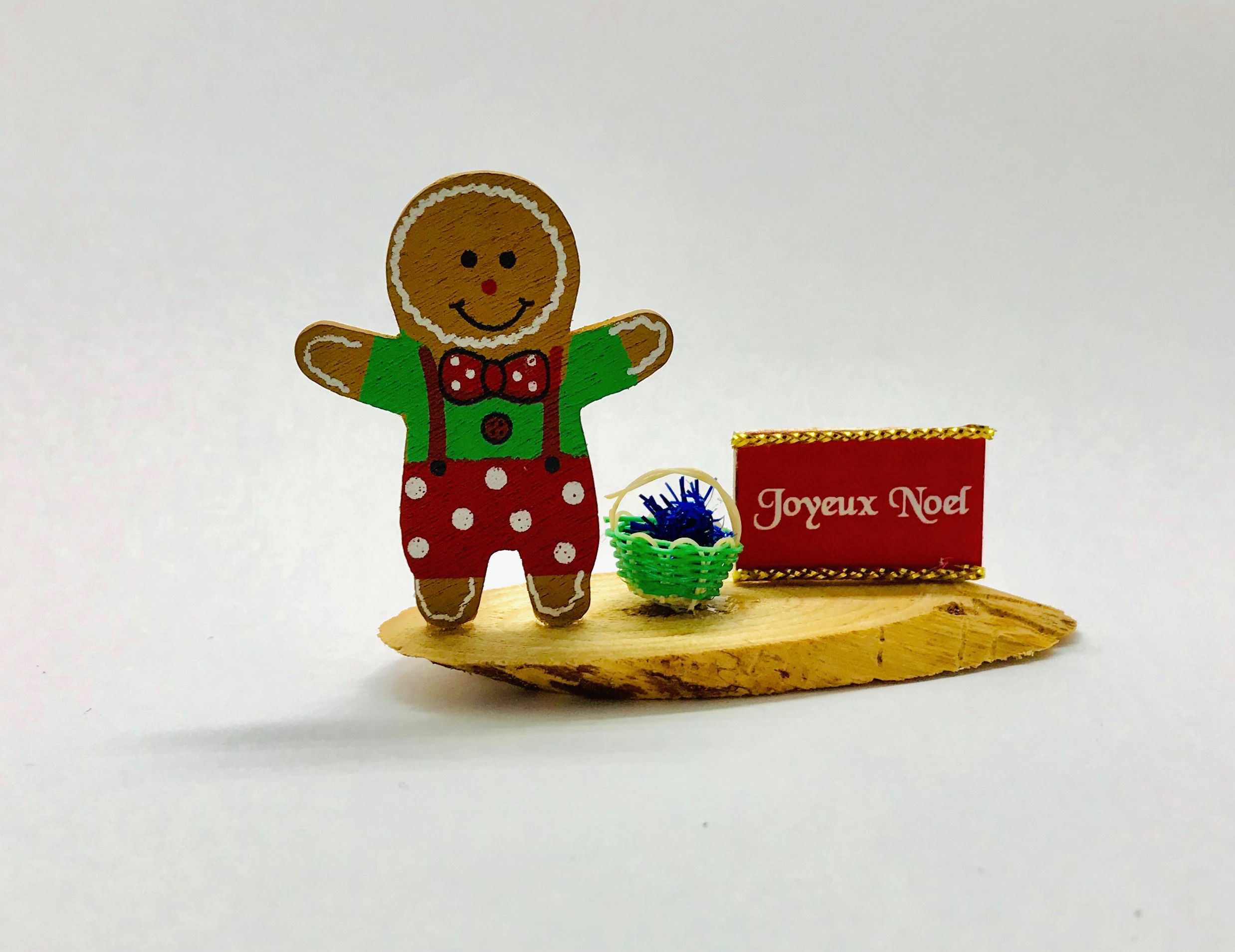 Pain d'épices miniature Noël pour maison de poupée