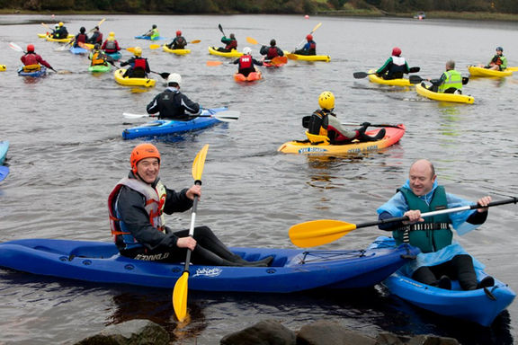 The men having a good laugh on clew bay - Kayaking - Watersports Clew Bay