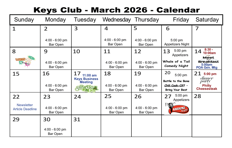 Keys Club March 2026 Calendar.gif