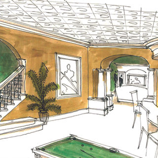 Conceptual Design by JMAD - James McNeal Architecture and Design. Architecture firm specializing in high-end residential design, luxury homes, and creative enduring artistry. Architecture firm near me. Minnesota architect. Dream home, dream house, luxury design, luxury lifestyle. Custom homes, interior design, luxury real estate, residential architecture, home architects, home architecture. Concept design, home inspiration, biophilic design, luxury interior inspiration. Custom interior details. Architectural drawing, home ideas, concept sketch. Entertainment room, family room, home theater, game room, man cave, wine cellar, home bar.