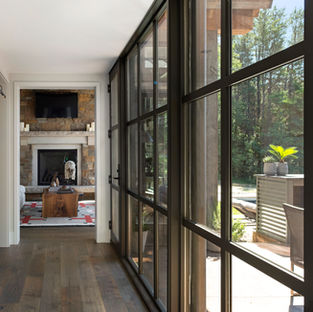 Space design JMAD James McNeal Architecture and Design, residential architecture firm specializing in high-end creative design, luxury home design, enduring artistry. Interior design inspiration. Residential design, architecture firms near me. Dream house interiors. Incredible detail. Stunning interior architecture. Dream home design. Hallways and nooks, hall, alcove, hallway, nook. Modern house, Montana house, glass wall, 