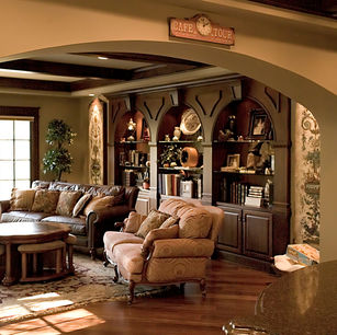 Mediterranean Style Facelift by James McNeal, Principal Architect at JMAD - James McNeal Architecture and Design. Architecture firm specializing in high-end residential design, luxury homes, and creative enduring artistry. Architecture firm near me. Dream home, dream house, luxury design, luxury lifestyle. Custom homes, interior design, luxury real estate, residential architecture, home architects, home architecture. Minnesota architect, Orono homes, remodel design, home renovation, whole home remodel. Living room details.