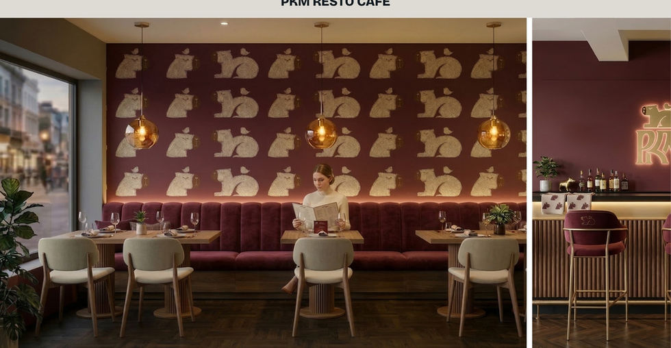 PKM Resto Café interior design by Tepee