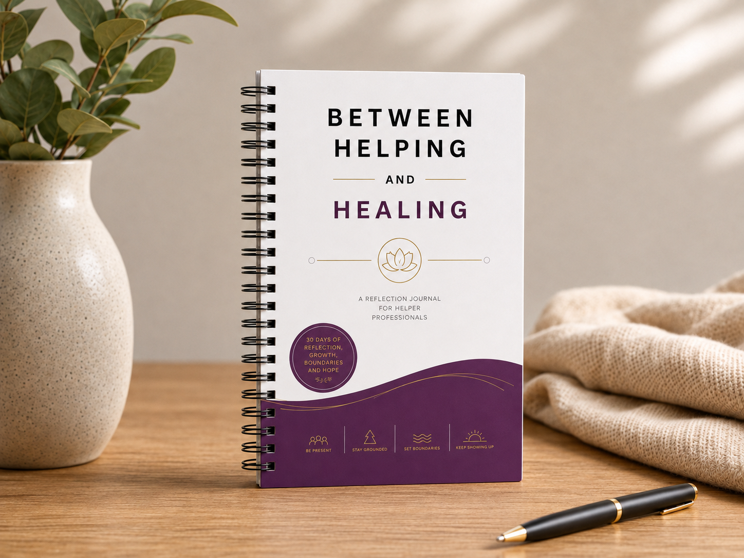 Between Helping an Healing - Boundries (Purple)