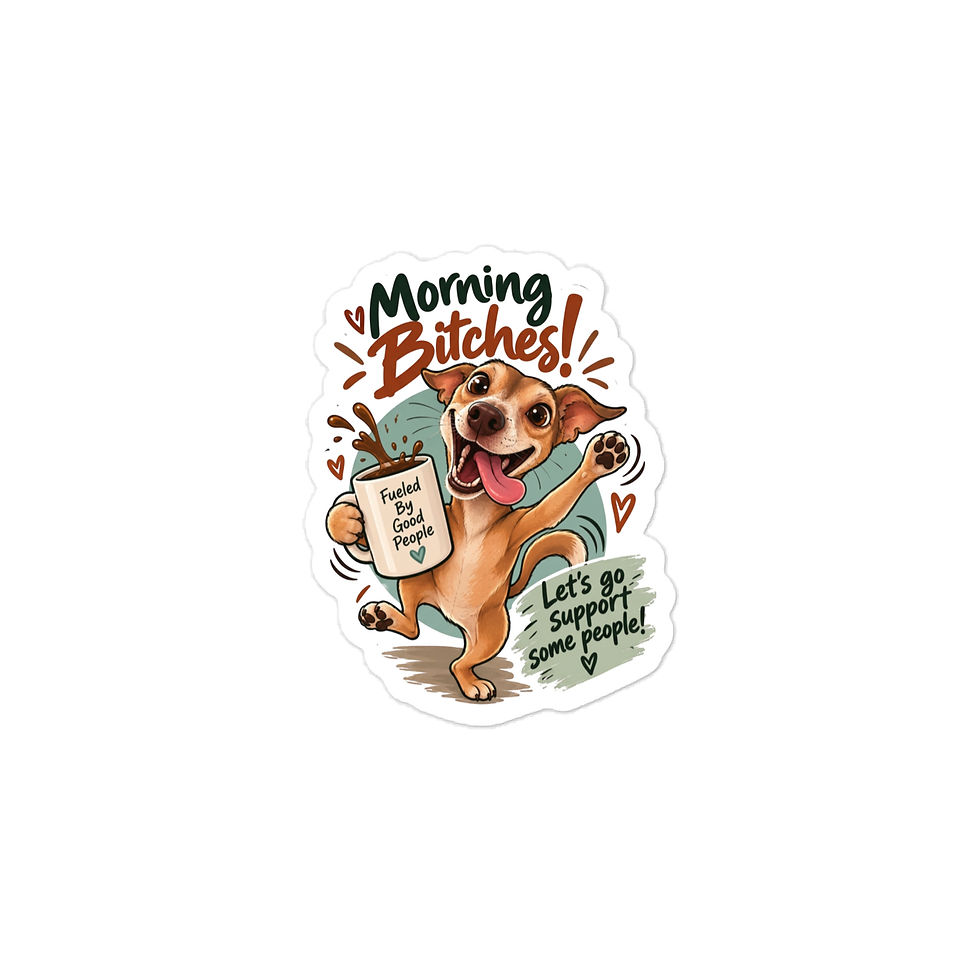 Thumbnail: Morning!! vinyl decal