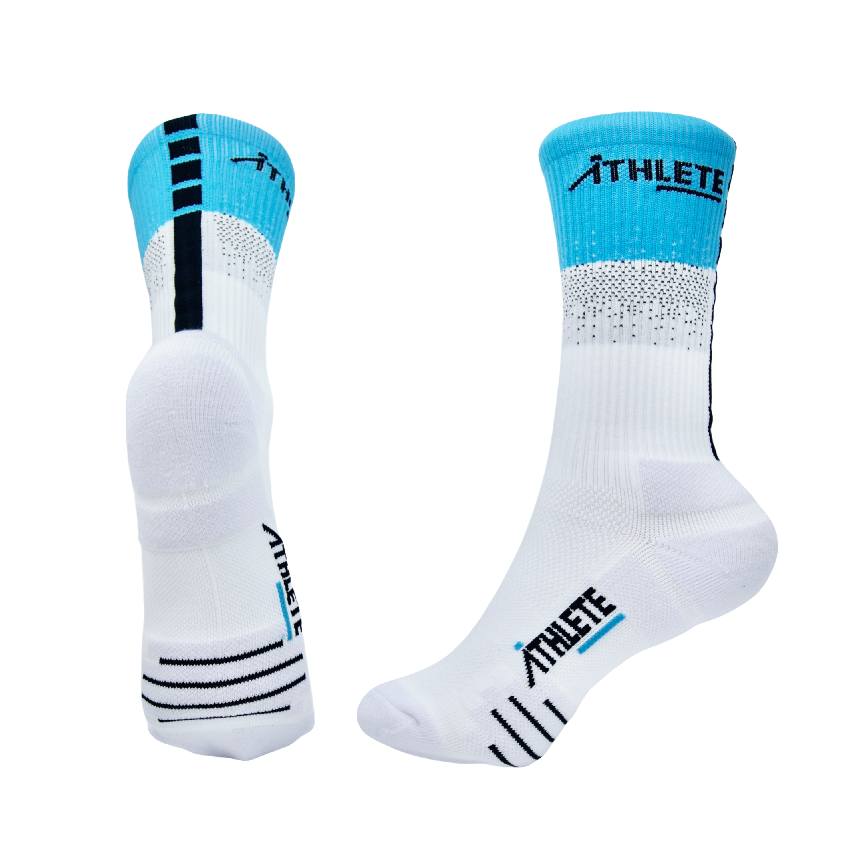 ATHLETE Socks // White & Blue