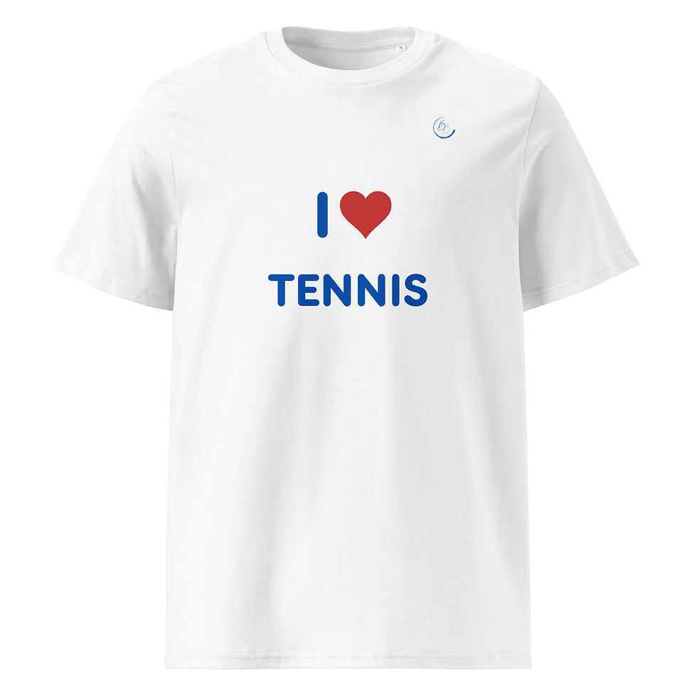 Miniature : “I Love Tennis” T-Shirt Femme coton 100% bio