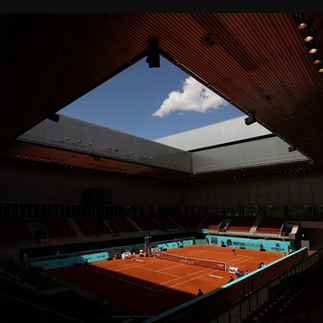 Mutua Madrid Open Tennis court Santana