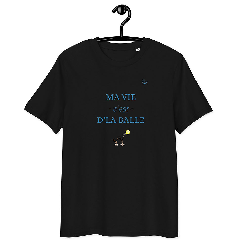 Miniature : "Ma Vie C'est de la Balle" T-Shirt Tennis Femme Coton 100% bio