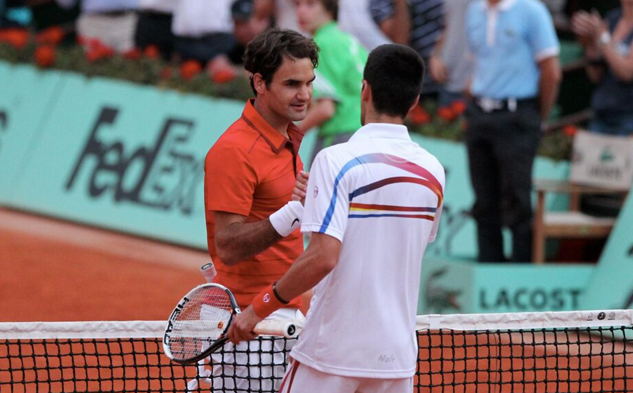 Novak Djokovic Roger Federer Roland-Garros 2011