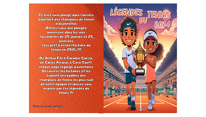 Livre Légendes du tennis 2024