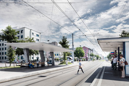 Haltestelle Letzigrund