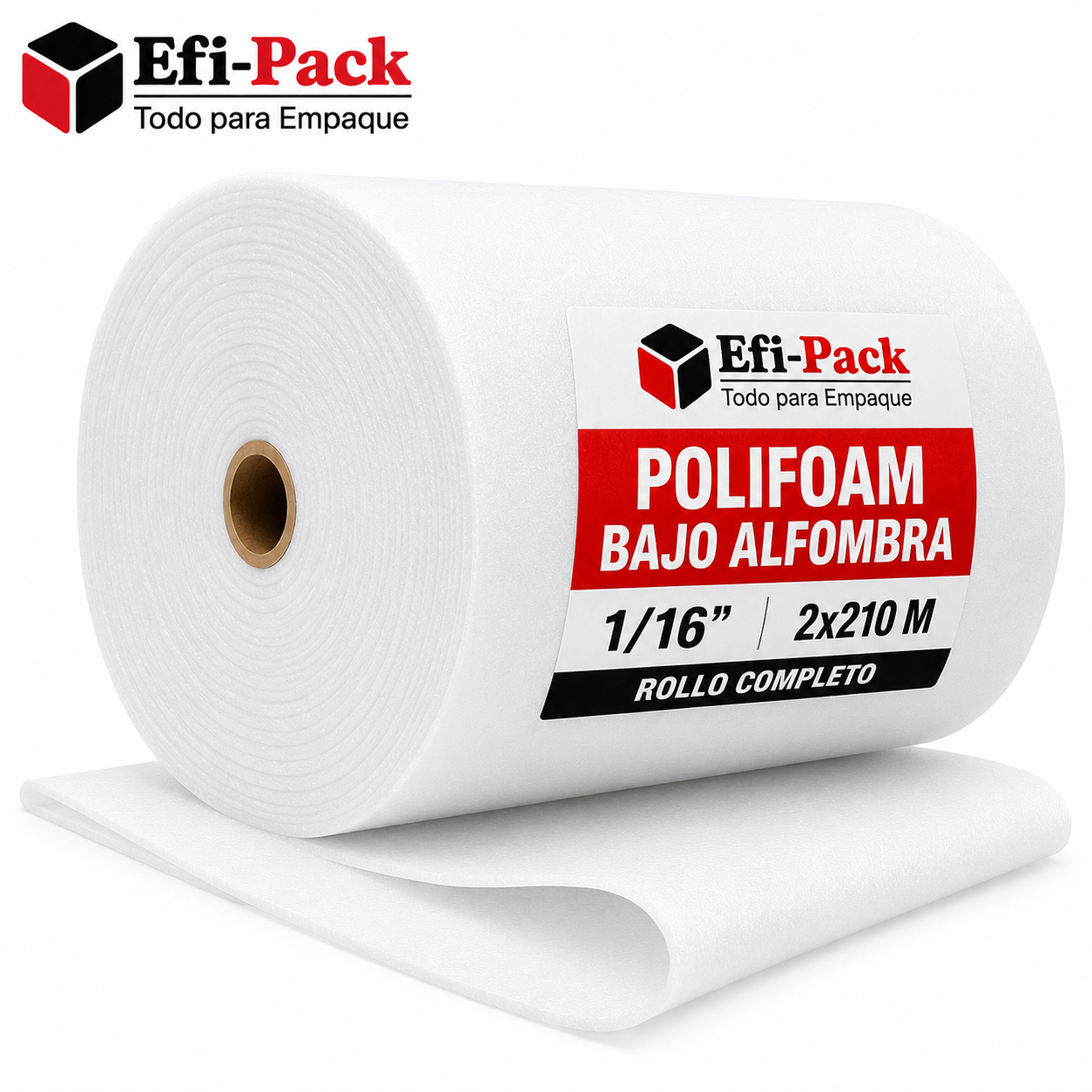 Polifoam Bajo Alfombra 1/16 2x210 M Rollo Completo | Efipack