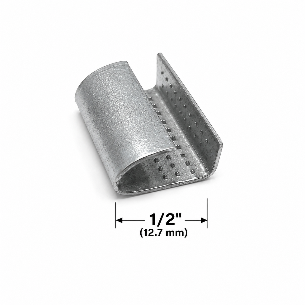 Miniatura: Sello Estriado Para Fleje Poliéster 1/2 Caja Con 2000 Piezas | Efipack
