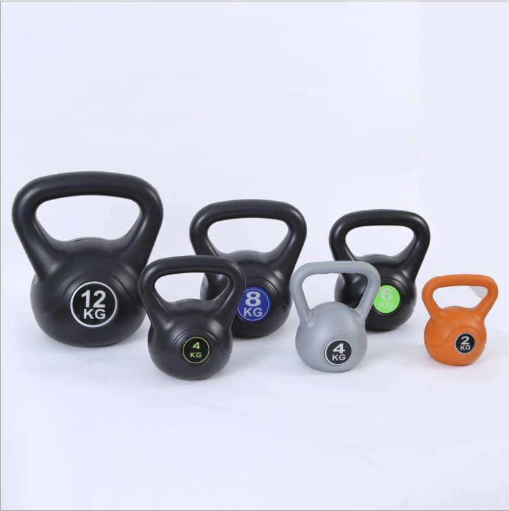 Hot Sale Custom Iron Logo Durable Cast Iron Kettlebell 2kg/4kg/6kg/8kg/10kg Colo