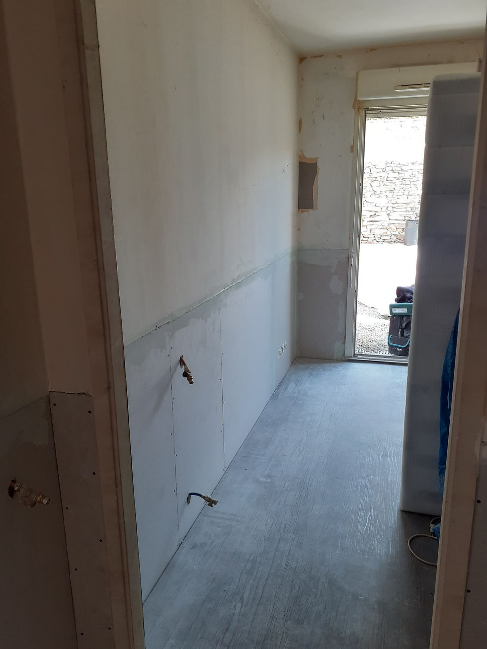 Rénovation d'un mur sur 1,50m de hauteur
