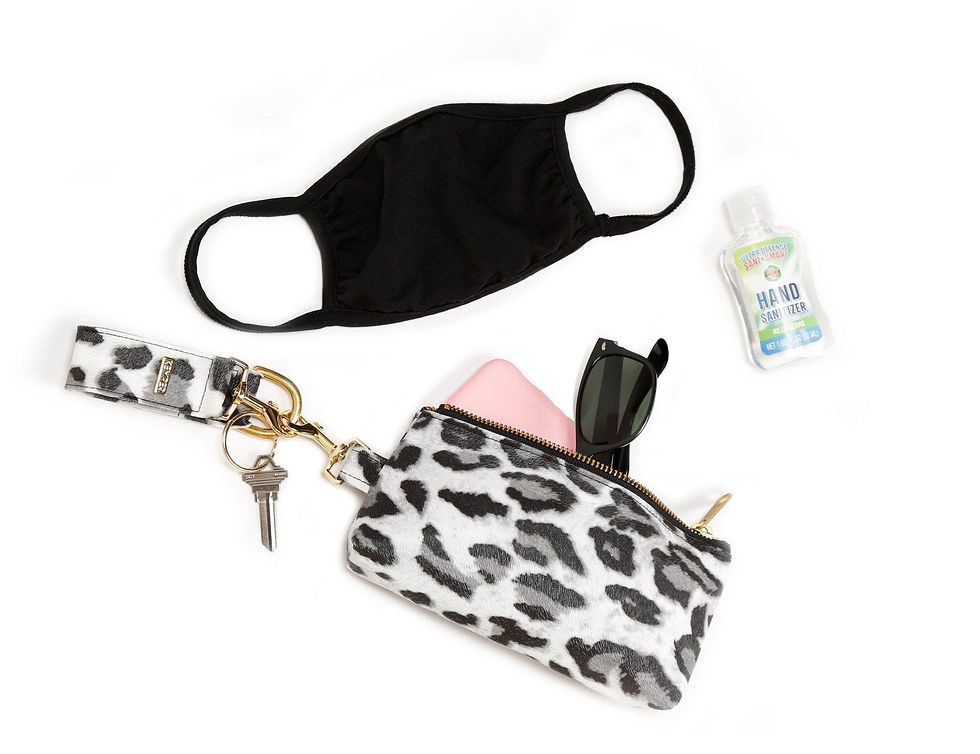 Thumbnail: Cool Grey Vegan Leather WRISTLET SET