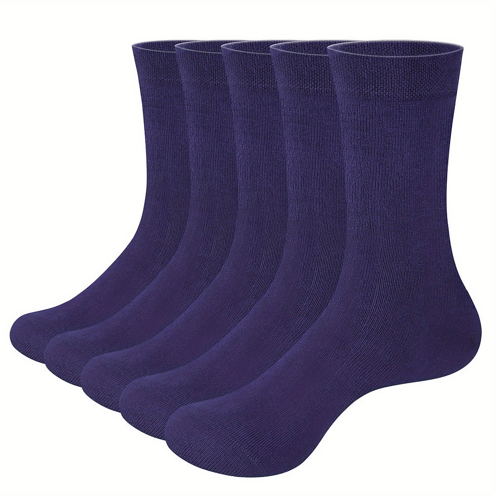 Thumbnail: Pack of 5 Pairs of Soft And Comfortable Bamboo Socks for Both Men And Women, Mad
