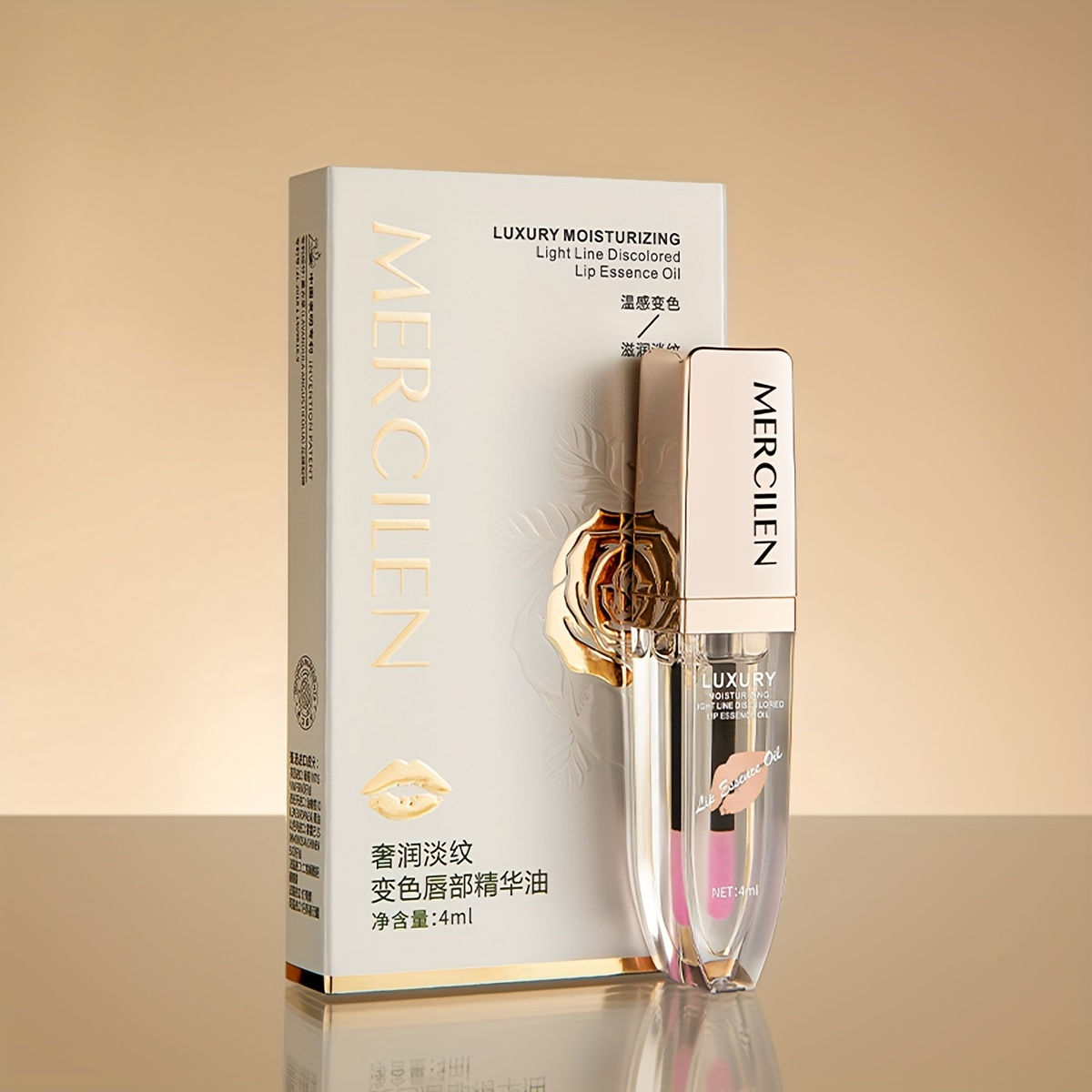 Luxurious Hydrating Color Changing Lip Essence Oil 0.14oz (604 Heart Rose) with