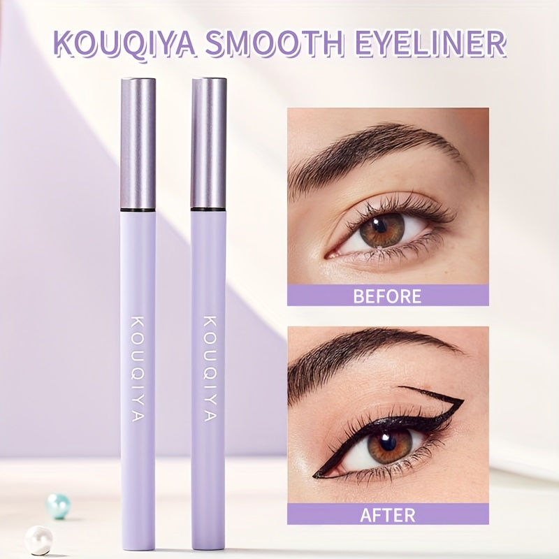 Thumbnail: KOUJIYA One-Stroke Black Liquid Eyeliner Pen - Smudge-Resistant, Quick-Drying, W