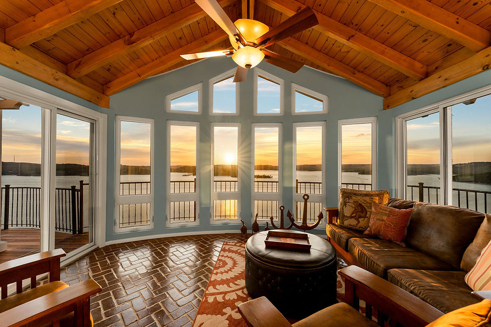 Panoramic views from Table Rock Lake luxury home