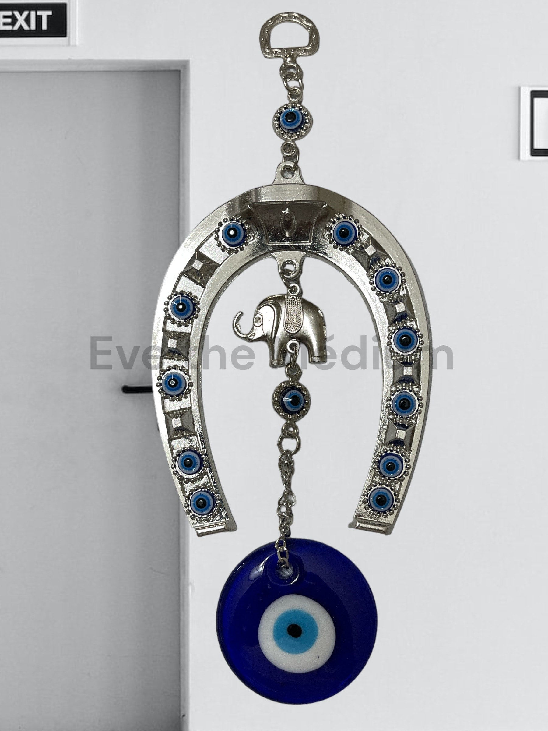 HOME EVIL EYE PROTECTION HORSESHOE FOR HOME OR BUSINESS / PROTECCION DE CASA O T