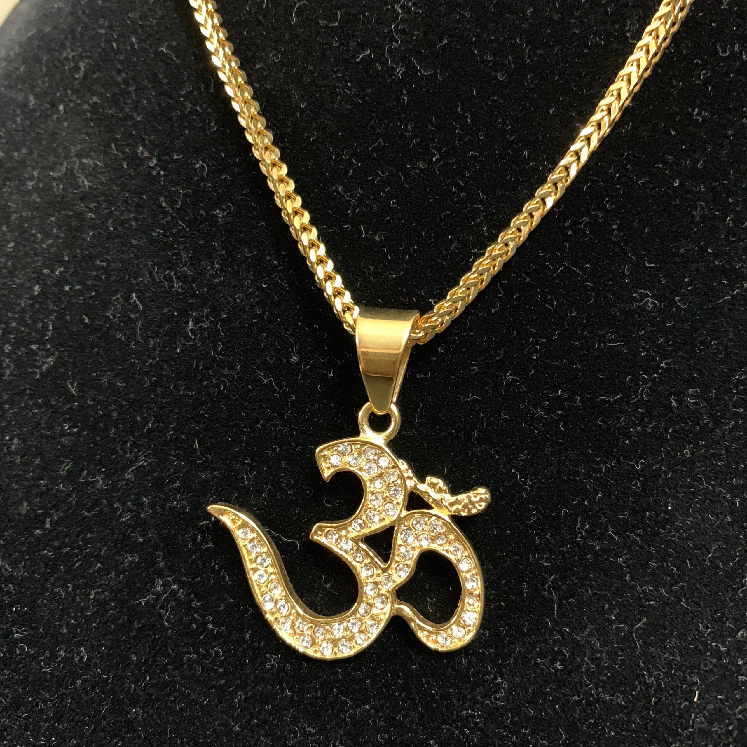 OM SYMBOL 24" CHAIN AND PENDANT / PENDIENTE DE OM CAN CADENA 24"