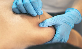 Close-up of a healthcare professional tr