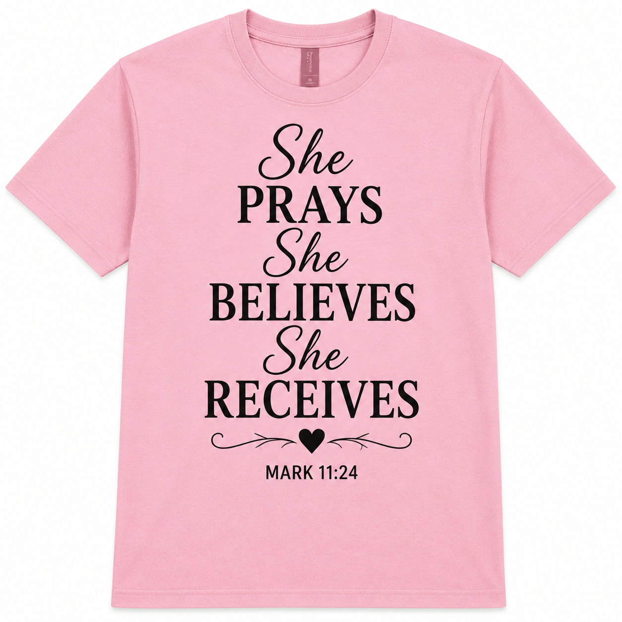 She Prays. She Believes. She Receives.