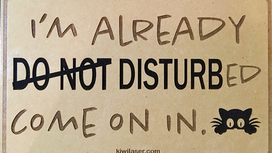 Don't worry, we're all disturbed here.