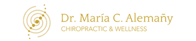 Gold logo for Dr. Maria Alemany Chiropractic & Wellness