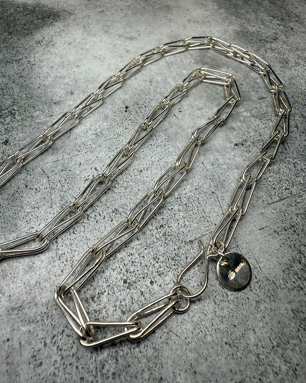 Thumbnail: Assay Hallmarked Sterling Silver ‘Radiance’ Rope Chain Necklace 22”
