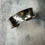 Thumbnail: Hallmarked Silver ‘Hammered’ Unisex Wide Concave Torque Cuff Bangle