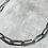 Thumbnail: Assay Hallmarked Sterling Silver ‘Raw’ Flat Link Chain Necklace 24”  
