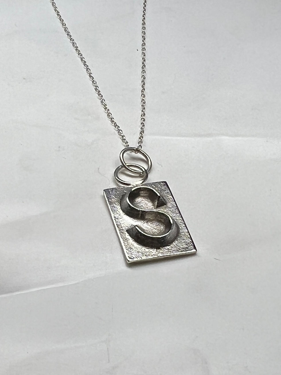 Thumbnail: 925 Sterling Silver ‘Initial’ Ingot Pendant  