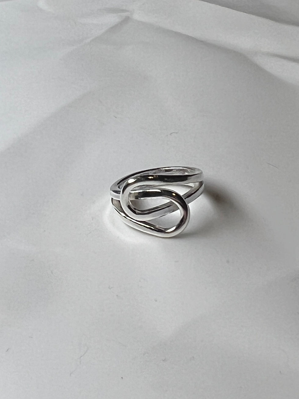 Thumbnail: Sterling Silver ‘Eternal Bond’ Ring (Size K.5)