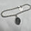 Thumbnail: 925 Sterling Silver and Black Onyx Oval Charm and Belcher Chain Bracelet