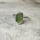 Thumbnail: 925 Sterling Silver and Oval Green Seaglass Ring (Size R)
