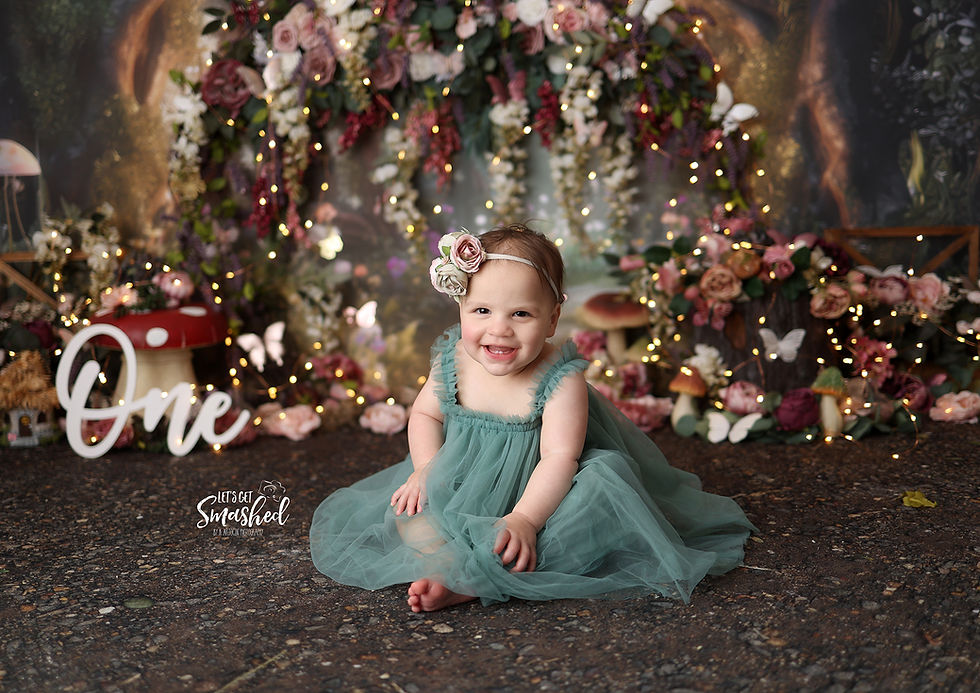 Thumbnail: Enchanted Fairy Garden (with props printed on backdrop)