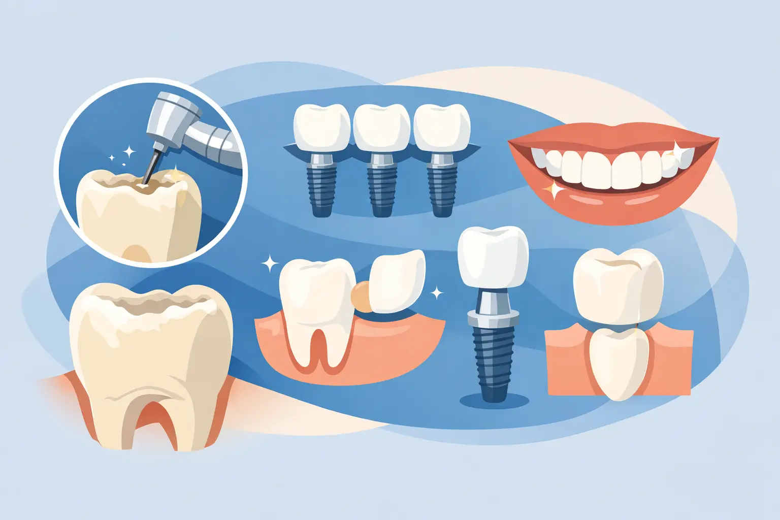 Cómo reparar dientes desgastados con precisión