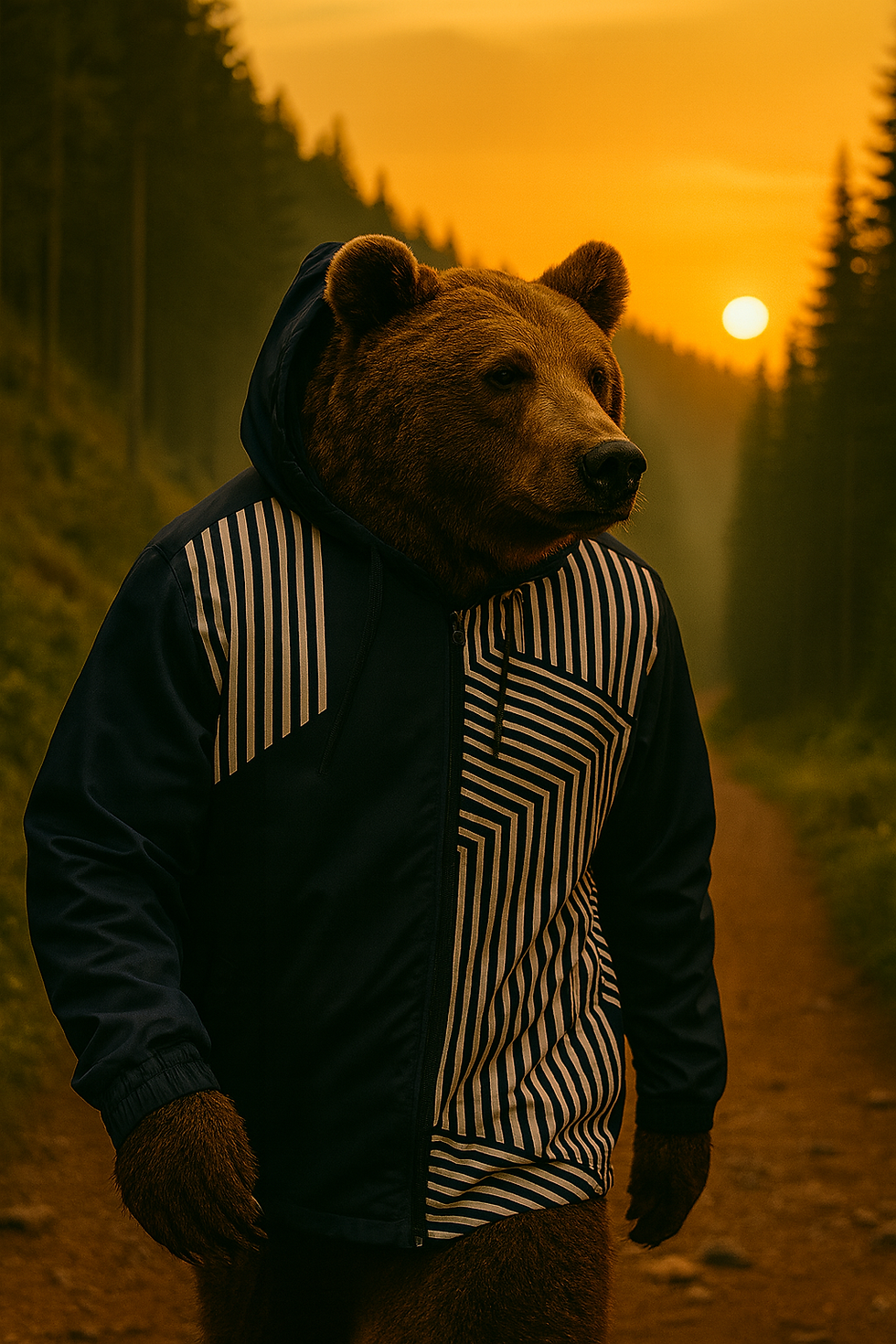 Blue Space Unisex Outdoor Hiking Windbreaker Jacket