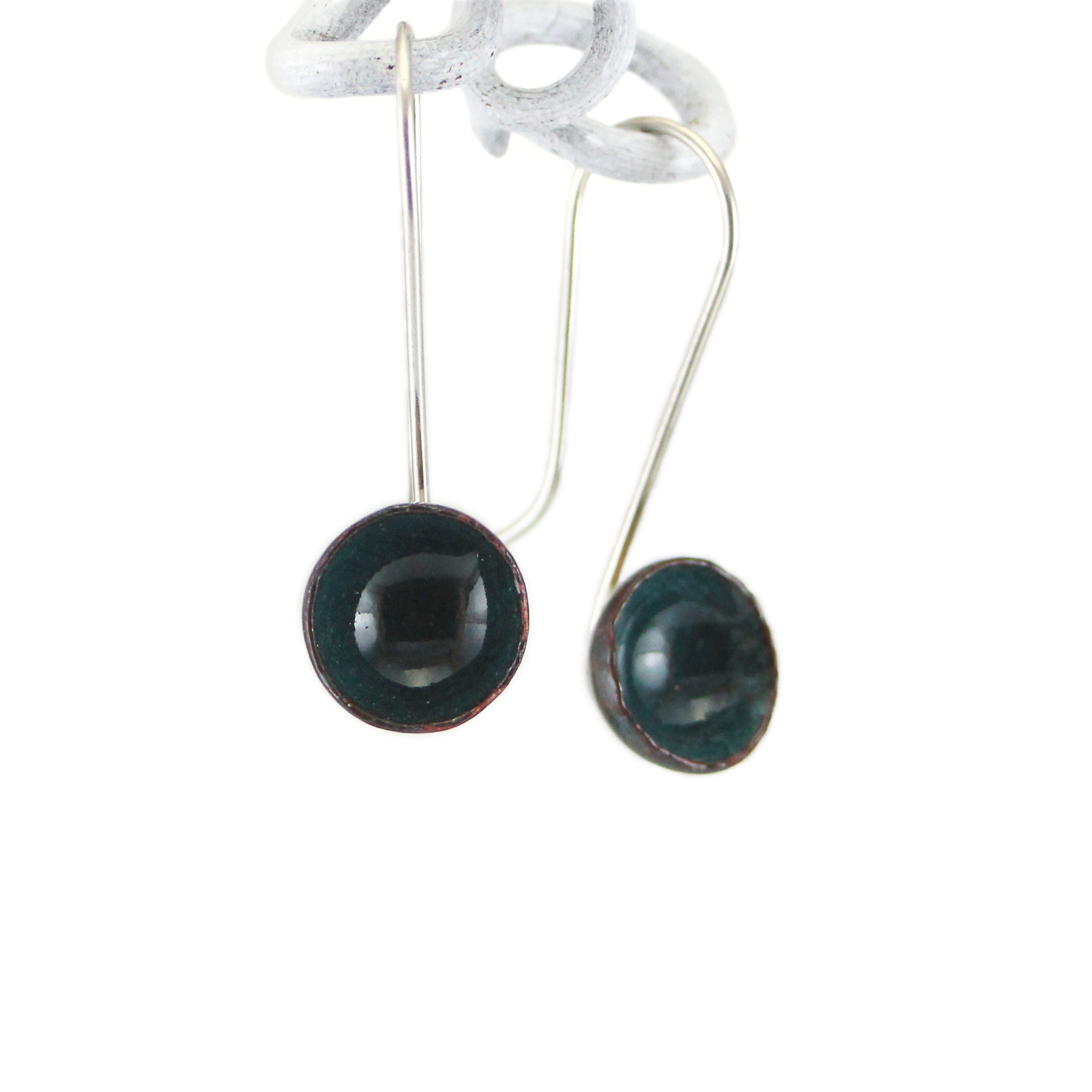 Ohrhänger, Kelche, dark blue