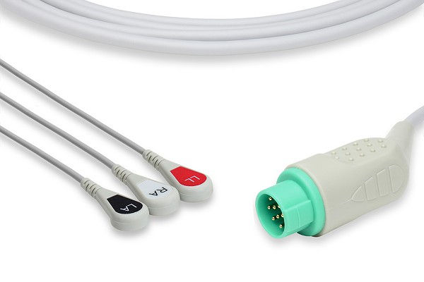 Biolight Direct-Connect ECG Cables Alternative to 15-027-0002, Compatible