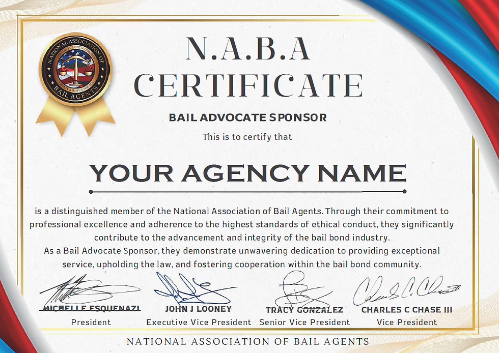 BAIL ADVOCATE SPONSOR